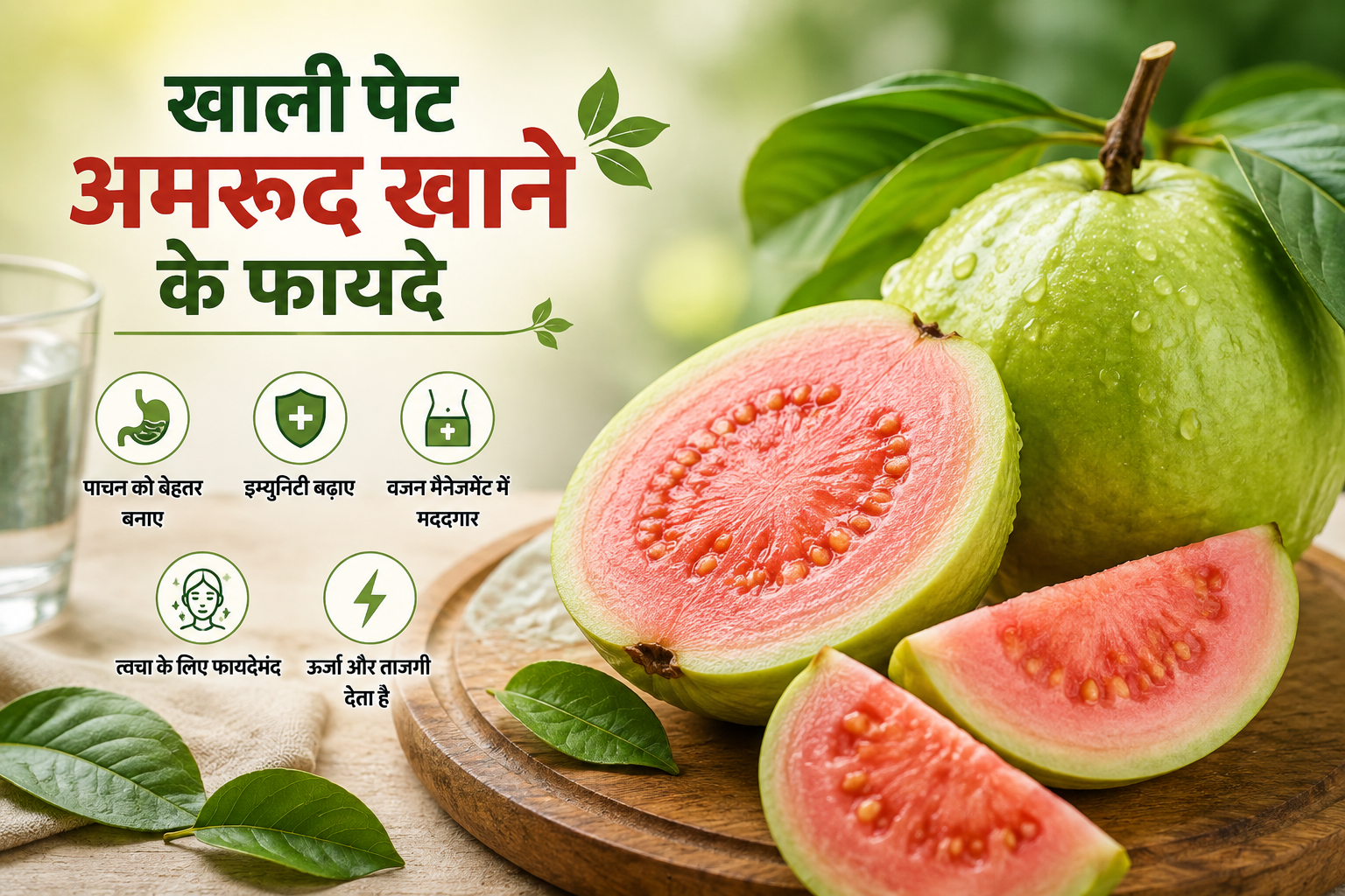 खाली पेट अमरूद खाने के फायदे: सुबह अमरूद खाने से क्या होता है?